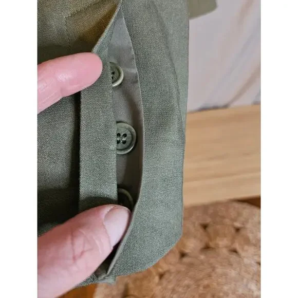 Calvin Klein Linen Blend Classic Blazer Size 2 - Picture 8 of 8